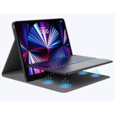 EarTo-tangentbord med styrplatta för iPad Pro 12,9 (6A / 5A / 4A / 3A gen), QWERTY