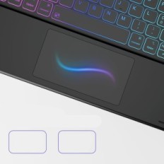 Clavier d'oreille avec trackpad pour iPad Pro 12.9 (6A / 5A / 4A / 3A Gen), QWERTY