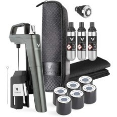 Coravin Sistema di vino senza tempo sei + 3 capsule blu