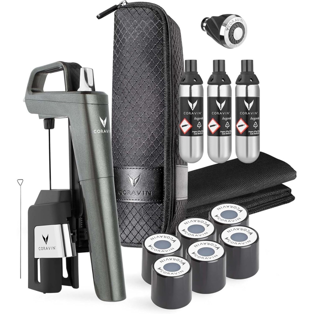 Coravin Ajatu veini süsteem kuus + 3 kapslit sinine