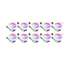 Set med 10 intelligent RGB Geyuey Bluetooth 5W 350 lm LED-lampor