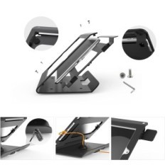 Rack belte for iPad til 10,2 "roterende 360 ° anti-discrey svart