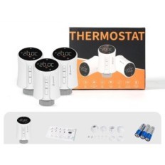 Conjunto de 3 WiFi salcar Alexa Google Tuya Termostatos con baterías