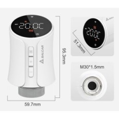 3 Salcar WiFi Alexa Google Tuya termostaatide komplekt patareidega