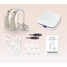 HIBRIQ 1710D-G hearing aid with 4 EQ, silencing and sound adjustment