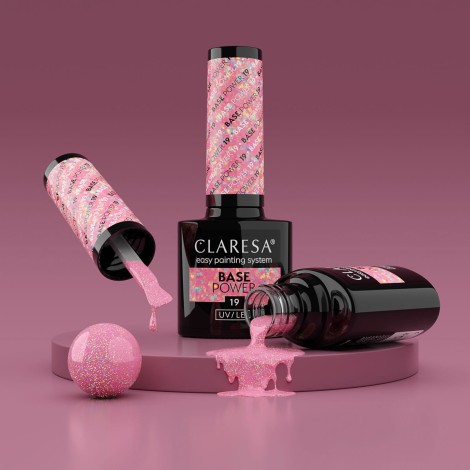 Claresa Power Base 19 -5g Mediumtjock Baslack för Naglar