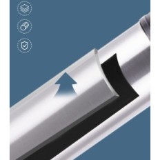 Elektrisk stempel for toalett med 4 tips, lufttrykk