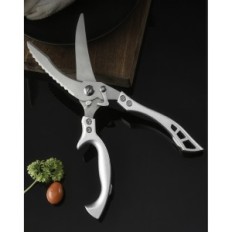 Kitchen scissors RESTEQ Model 2in1 for bone, case, stainless steel