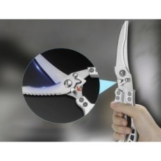 Kitchen scissors RESTEQ Model 2in1 for bone, case, stainless steel