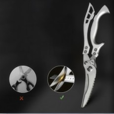 Kuchyňské nůžky resteq model 2v1 pro kosti, pouzdro, nerezová ocel