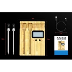 Kødtermometer Alphabot K1 Wireless, 2 Probes, Bluetooth 150m