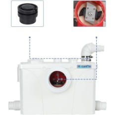 Oštećeni kanalizacijski hochanflo Flo700-R700 W Crpka, WC pumpa