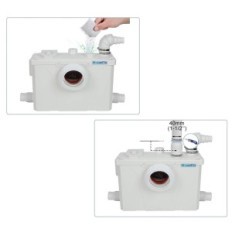 Skadad avloppshocanflo Flo700-R 700 W Pump, Toalettpump