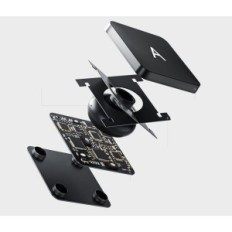 Ninmin puzdro pre iPad Pro 11 "M4 2024 s podsvietením Azerthe, Čierna