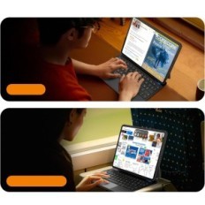 Ninmin puzdro pre iPad Pro 11 "M4 2024 s podsvietením Azerthe, Čierna