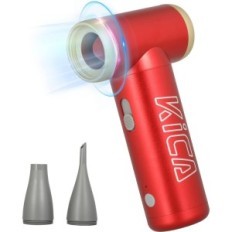 Jetfan 2 KICA - Souffleur d'air portable pour bureau et voiture, rouge