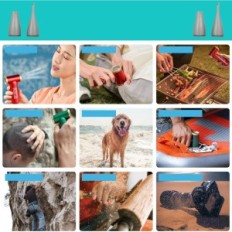 Kica JetFan 2 - Portable Air Blower to Office and Car, Red