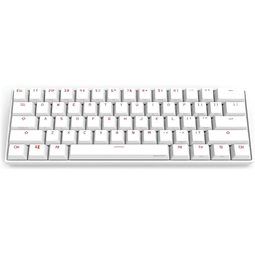 Dañado Keyboard Mecánico Corn Anne Pro 2 RGB, Bluetooth 5.0 Blanco