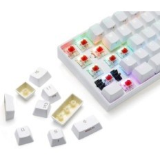 Skadet mekanisk tastaturkorn Anne Pro 2 RGB, Bluetooth 5.0 Hvit