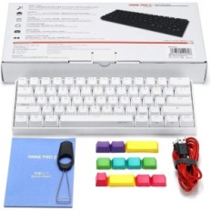 USZKODZONY Klawiatura mechaniczna CORN Anne Pro 2 RGB, Bluetooth 5.0 Biały