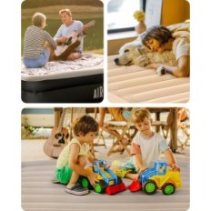 Tweedehands Double Blowed Bed Airefina AF-A05 met Pomp, 190x137x46cm