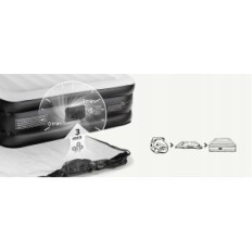 Used Double Blowed Bed Airefina AF-A05 with Pump, 190x137x46cm