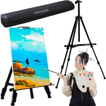 Artist painting easel-...