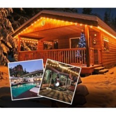 Lumières de jardin Svater S14 15m 15 + 1x2W IP65 2700K Chauffer blanc