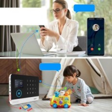 RFID GSM Wireless Alarm System med Tuya SmartLife og fjernbetjening