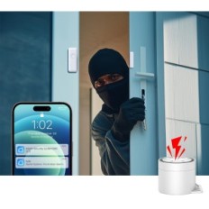 RFID GSM belaidžio signalizacijos sistema su "Tuya Smartlife" ir nuotolinio valdymo pultu