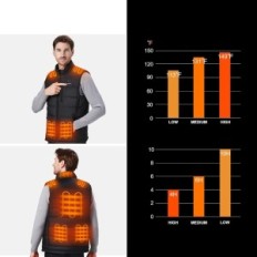 Apsildāmi Sevdie vīriešu veste bez elektriskā akumulatora, XL