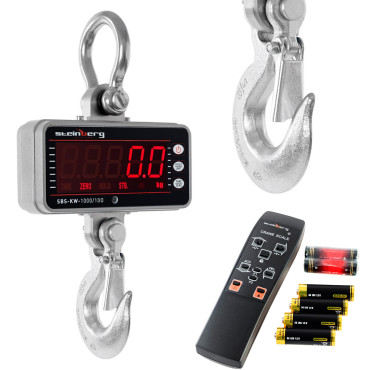 Hakowa krokvikt med fjärrkontroll upp till 1000 kg / 0,5 kg led