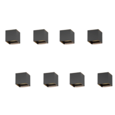 Væg LED lamper K-lyse GW-A310 8PCS 12W 3000K Heat White