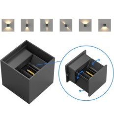 Wall LED-valaisimet K-kirkas GW-A310 8PCS 12W 3000K Heat White