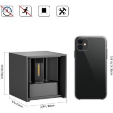 Nástenné LED svietidlá K-jasné GW-A310 8ks 12W 3000K tepelný biely