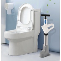 Stantuffo del water per la chiusura del bagno con manico e 4 teste