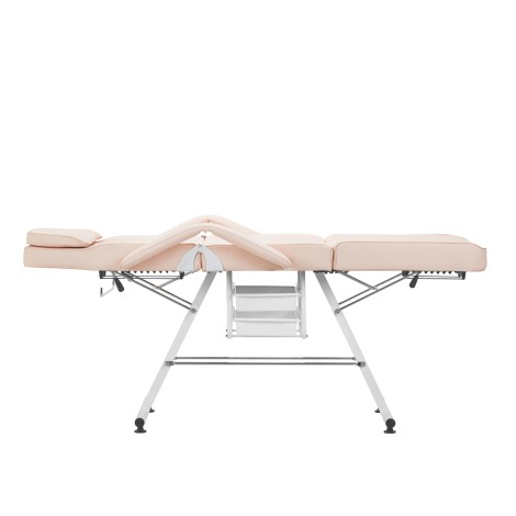 Basic 202 kosmetikstol med brickor rosa — sidosida