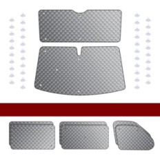 Não defina uma esteira solar para a janela dianteira MAXAWE 8-parte para VW T5 / T6 SWB