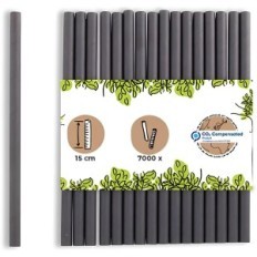 Biolagunevad Biosoyg Paper Straws 15 cm Ø7 mm Black 7000 tk.