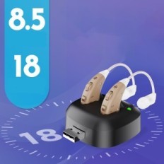 Medica Digitális hallókészülék (2 db) zajcsökkentéssel és USB töltővel