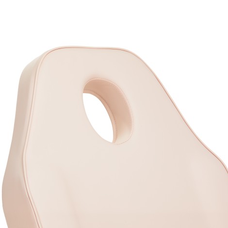 Cadeira Cosmética Basic 202 com Bandejas em Rosa — close-up do encosto