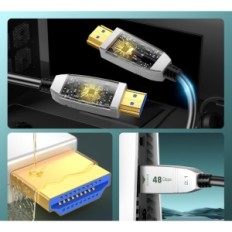 HDMI optický kabel 2.1 FeIzlink 8k 15m 4kbps 8k @ 60Hz 4k @ 120Hz