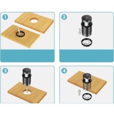 Hannelore 2 EXTRANTIDO 2 USB C Socket 4 Canel de cargador inalámbrico