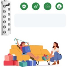 Použité Ultra zvukový zvlhčovač MXOPOUNTAnt, 12 trysiek, 400W, 8,4 l / h