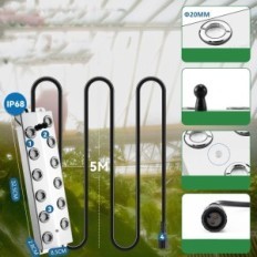 Begagnade Ultra Sound luftfuktare mxmoonant, 12 munstycken, 400W, 8,4 l / h