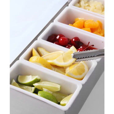 Recipiente de Barmain para bebidas para bebidas 5 cartuchos de aço - Hendi 552100 Recipiente de Barmain para bebidas para bebidas 5 cartuchos de aço - Hendi 552100