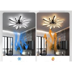 Ventilatore da soffitto Intelligent Yunlong HLF-002 con lampada con wi-fi nero