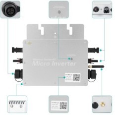 Ελαττωματική Microinwerter Dewin Wireless Series-R3, 800 W, WiFi