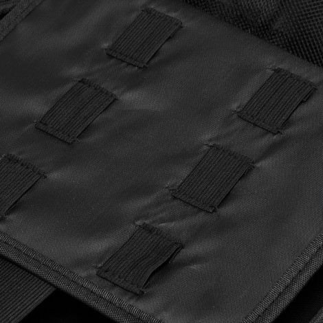 Barber-kampaamolaukku musta — lähikuva pinnasta