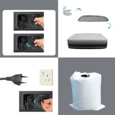 Après avoir réparé le matelas gonflable de 203 x 152 x 46 cm lit double coupla